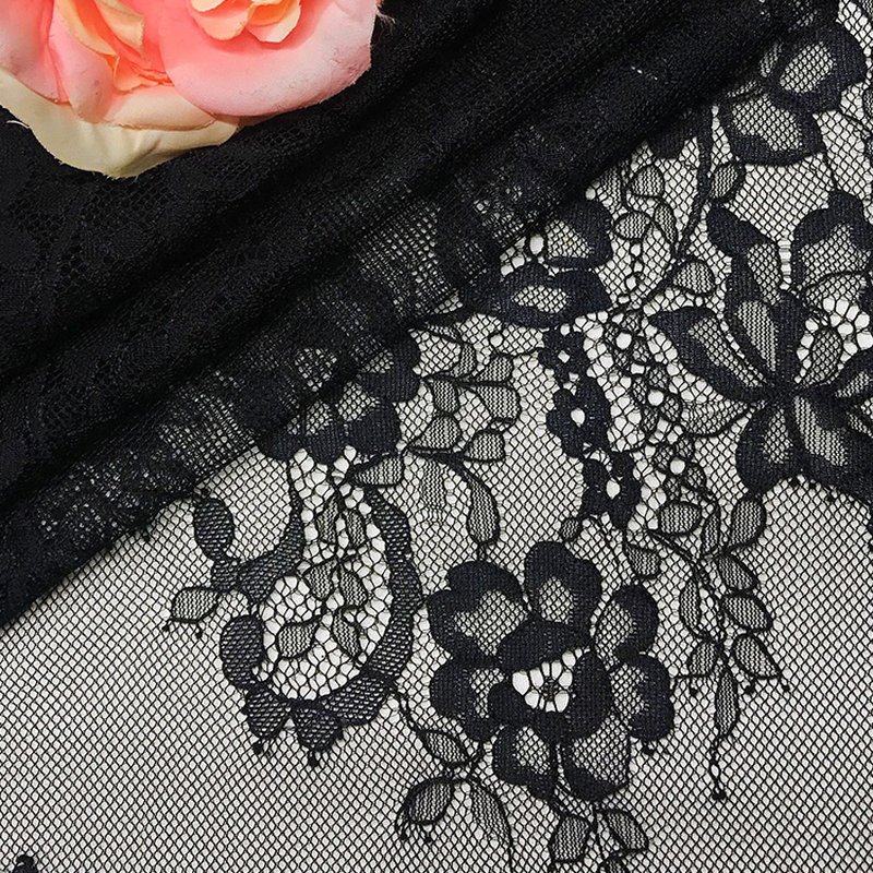 Eyelash Lace Lace Fabric Dress Nylon for Women's Wear Wholesale Suppli 5